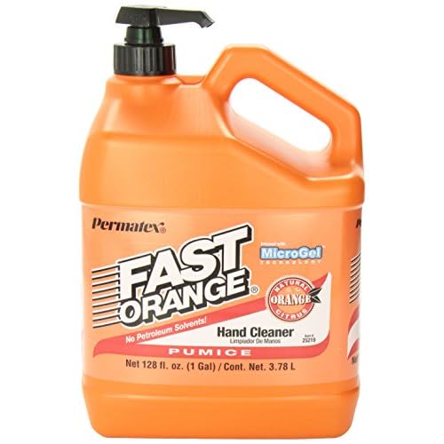 Fast Orange Permatex 25219 Pumice Lotion Hand Cleaner with Pump, 1 Gallon (Pack of 2)