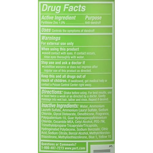 Pert Anti-Dandruff 2 in 1 Shampoo and Conditioner - Pack of 2 For Unisex 13.5 oz Shampoo and Conditioner