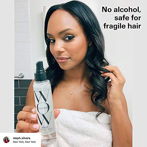 COLOR WOW Speed Dry Blow Dry Spray ? Cut Blow Dry Time by 30% | Heat Protectant, Prevent Breakage | Cruelty-Free & Gluten-Free