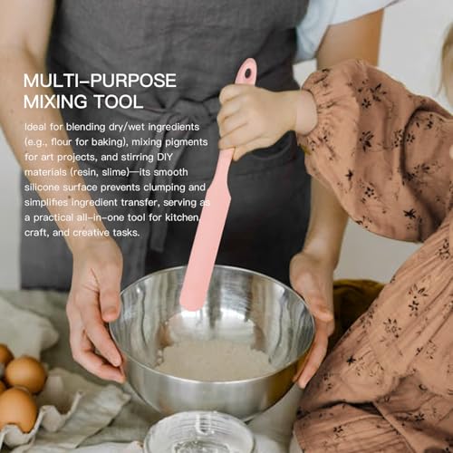 6Pcs Silicone Wax Applicator Set Non Stick Wax Spatulas Eyebrow Wax Stick Waxing Applicator Stir Sticks Hard Wax Scraper For Paint Crafts Salon Home