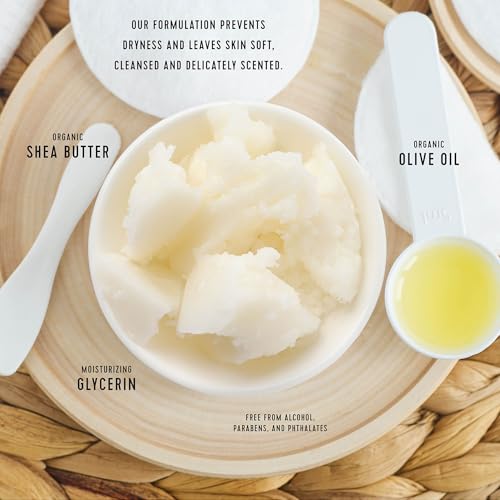 Mistral Classic French Bar Soap, Champagne Peony, 7 oz - Triple-Milled Luxury Natural Soap with Organic Shea Butter & Olive Oil | Long-Lasting Moisturizing Body Soaps for Women & Men (Pack of 2)