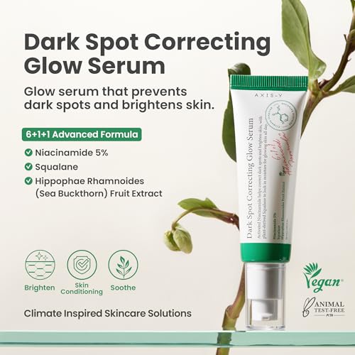 AXIS-Y Glass Skin Duo Korean Skin Care Set - Travel Essentials Holiday Gift with Dark Spot Correcting Glow Serum Targets Spot Treatment for Face & Vegan Collagen Eye Serum for Dark Circles Fine Lines
