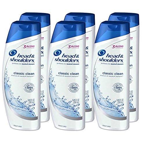 Head and Shoulders Classic Clean Anti-Dandruff Shampoo 8.45 Fl Oz (Pack of 6)