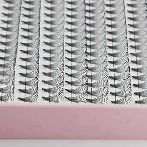 Bodermincer Lashes 10D D Curl 300pcs Large Pack Premade Russian Volume Fans Mink Eyelashes Lash Pre made Eyelash Extensions Supplies (10mm)
