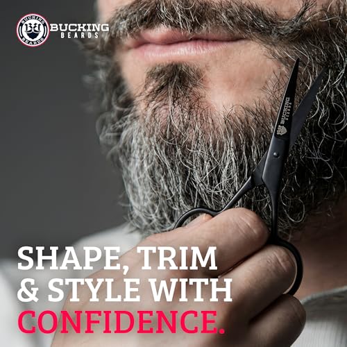 Beard Kit for Men - All-in-One Beard Grooming Kit with Brush, Comb, Scissors & Travel Bag - Durable Grooming Tools for Daily Style and Care