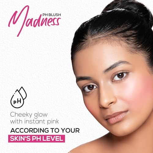 RENEE Madness pH Blush, Instant Unique Pink Payoff, Highly Blendable, Light Weight, Long Lasting, Moisturizing Formula, Enriched With Olive, Macadamia & Shea, Paraben Free & Cruelty Free