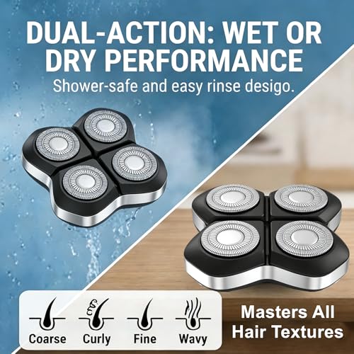 5 Head Shaver Replacement Blade Refills compatible with Freebird Foil Shavers Head for Women (White/3PCS)