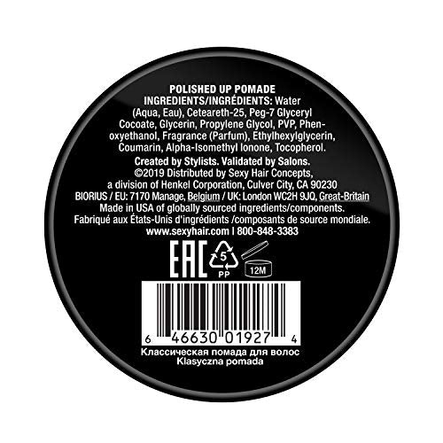 SexyHair Style Polished Up Pomade | Classic Polished Styles | Adds Shine | Washes Out Easily