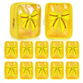JarThenaAMCS 12Pcs Softball Bow Clear Makeup Bags Yellow Red Plastic Cosmetic Bags Waterproof Toiletry Travel Pouch for Sport Team Party Favor Supplies