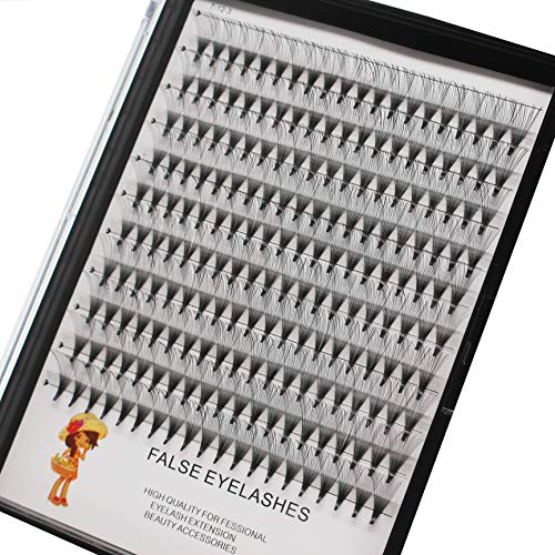 Bodermincer 200pcs 20D Premade Volume Fans Eye Lashes Extensions Thickness 0.07mm 8-16mm to Choose Black Soft Individual False Eyelashes Makeup Fake Lashes Cluster£¨13mm£©
