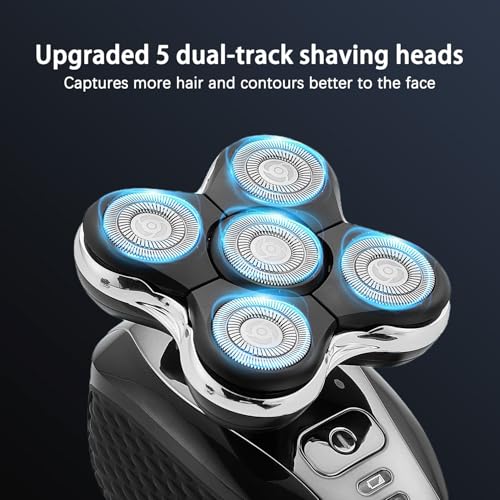 Replacement Blades Compatible with Remington Balder Pro Head Shaver Model XR7000, 5 Dual Track Heads for Remington Shaver, Precision Electric Shaving for Bald Men,2 Pack