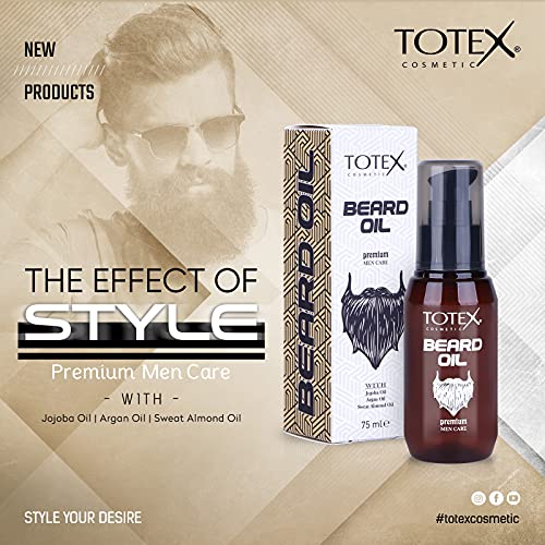 Totex Premium Beard & Mustache Serum Oil Conditioner Anti-Dandruff Men Care 75ml