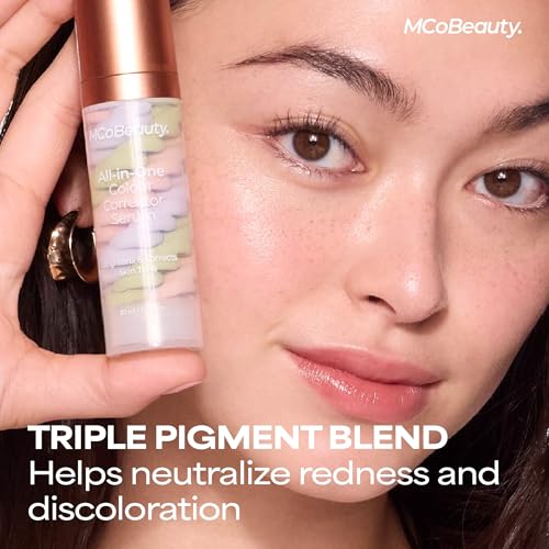 MCoBeauty - All-In-One Color Correcting Primer Makeup - Gel like Textured Serum with Niacinamide and Triple Pigment Blend - Face Make-up, Beauty Products - 30ml