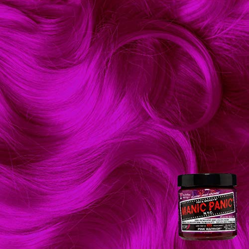 MANIC PANIC Pink Warrior Hair Dye Amplified Bundle with Pink Warrior Classic and Prepare to Dye Clarifying Shampoo
