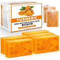 5 Pack Turmeric Kojic Acid Soap Bars(80g) - Infused with Retinol, Hydrolyzed Collagen, Vitamin E & Shea Butter, Gentle Care for Face, Body & Underarms, SLS Free, Suitable for Oily & Dry Skin