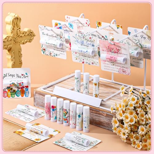 30 Pack Christian Gifts Bulk for Women Men Religious Lip Balms Bulk Church Party Favors Christmas Party Gifts Stocking Stuffers Bible Verse Study Supplies for Employee Staff Coworkers