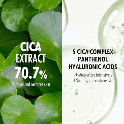 VEGREEN Fragrance-Free Cica Serum | Centella Asiatica Enriched Face Serum for Women & Men | Alcohol-Free Centella Unscented Serum Face Moisturizer | Hydrating Serum for All Skin Types 1.69 fl oz