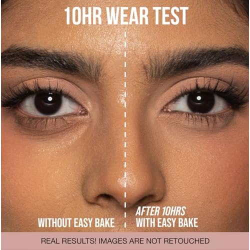 Huda Beauty Mini Easy Bake Loose Baking & Setting Powder - Cherry Blossom Cake (fair to medium with true pink undertones) 0.21 oz / 6 g