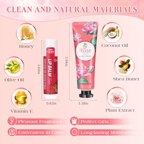 120 Pack Bulk Gifts For Women,Christmas Stocking Stuffers Gifts Set for Coworker,Mini Hand Cream Bulk, Lip Balm Set,Travel Size Hand Lotion,Thank You Gifts for Coworkers
