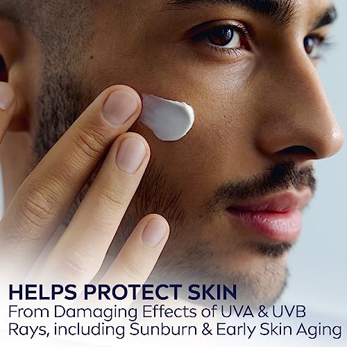 NIVEA MEN Sensitive Face Lotion with SPF 15,Broad Spectrum Sunscreen of 2.5 Fl Oz Tubes,(Pack of 6)
