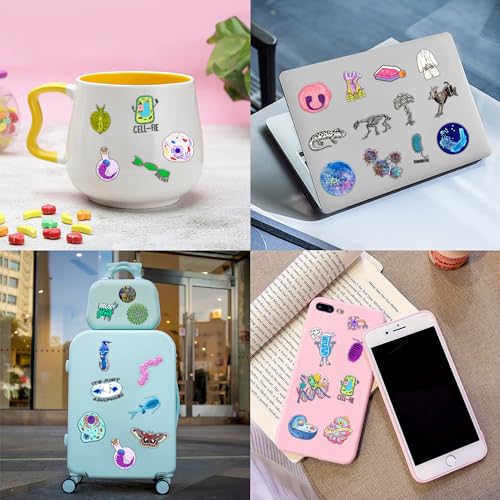 (96 PCS) Funny Biology Science Student Major Temporary Tattoos Birthday Themed Party Supplies Decorations Favors Cute Stickers Tattoo Gifts for Kids Girls Boys Teachers Decor School Reward Christmas