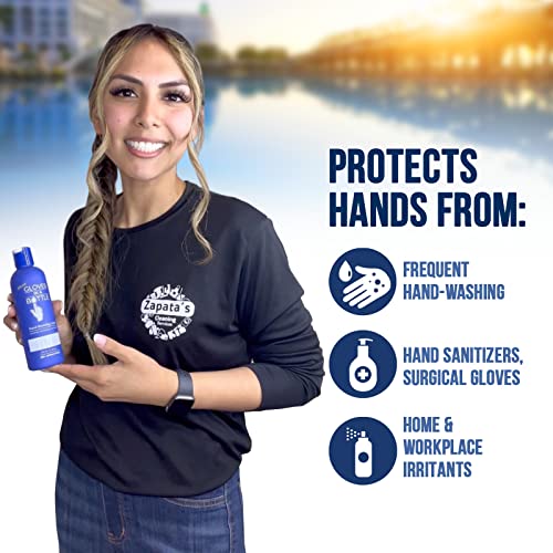 Gloves in a Bottle Shielding Lotion for Dry Itchy Skin Grease-Less and Unscented, 8 Fl Oz, Pack of 2