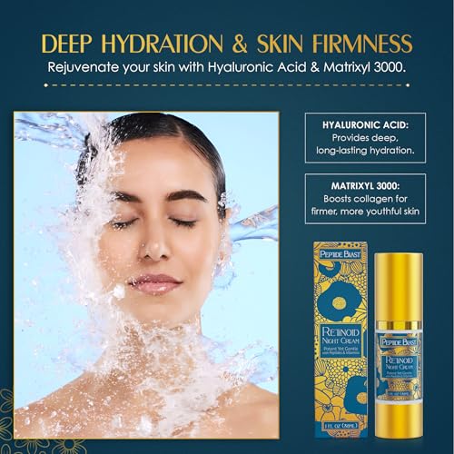 Peptide Blast Retinoid Night Cream ? 2% Granactive Retinoid with Peptides, Snow Mushroom & Hyaluronic Acid ? Gentle Night Moisturizer for Dry or Sensitive Skin