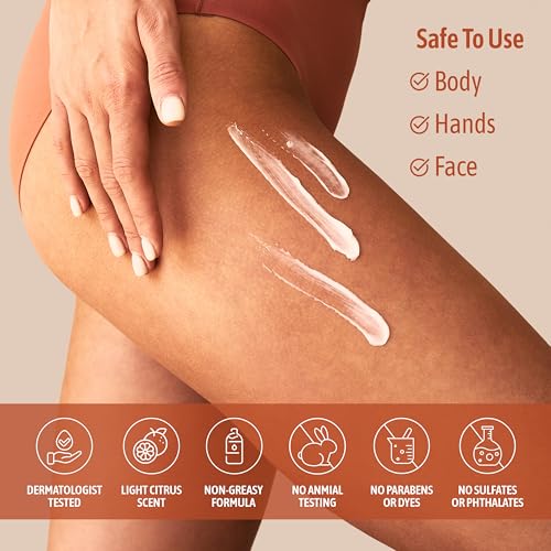 NATURE WELL Clinical Brighten & Hydrate Vitamin C Moisture Cream Skincare 2.0 for Face & Body Revitalizes Dull-Looking Skin, Promotes A Glowing Complexion, Helps Visibly Improve Skin Texture, 16oz
