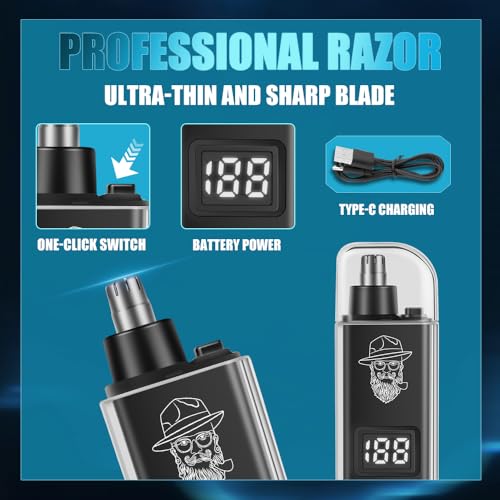 Electric Razors for Women Legs 5D:Magnetic Shaver Heads Waterproof Rechargeable Shaver Multi-Use for Hair Removal on Legs Bikini Body-Blue