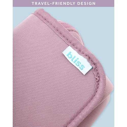 Bliss Womens Travel Heat Tool Bag - Lightweight Heat-Resistant Travel Case for Hair Dryer, Curling Iron, Hair Straightener & Styling Tools, Pink Gaze
