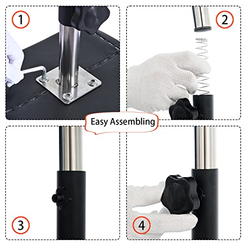 Pedicure Manicure Footrest Adjustable Height Stand Beauty SPA Salon Nail Care Black