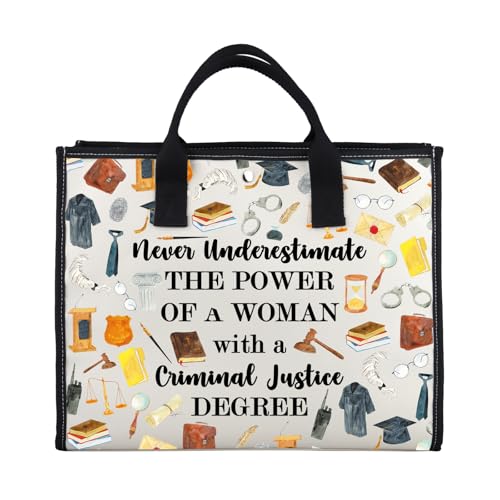 G2TUP Criminal Justice Lover Gift Woman Criminal Justice Makeup Bag Woman Power Cosmetic Bag Criminal Justice Graduation Gift (Woman Criminal Justice TT)