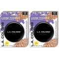L.A. COLORS Loose Powder (carded), Medium Translucent CBLP305 (Pack of 2)