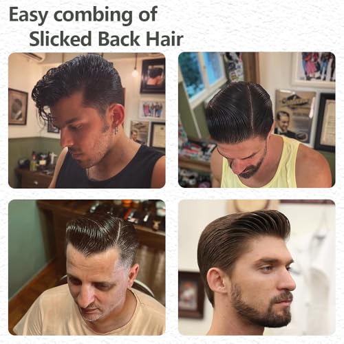 Portable Comb - Foldable Fine Tooth & Textured Styling Comb with Durable ABS Handle, Multi-Functional Folding Hair Comb for Mustache, Wide Tooth Styling at Home, Salon, Travel