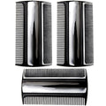 Favorict (3 Pack) 3.5" Pocket Hair Comb Beard & Mustache 2 Sides Combs for Men's Hair Beard Mustache and Sideburns (Black)