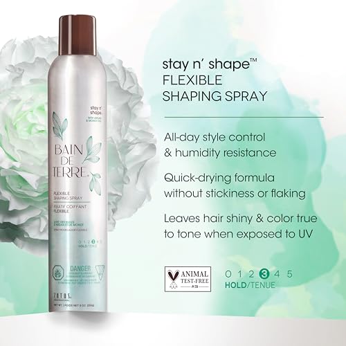 Bain de Terre Hairspray | Argan & Monoi Oils | 9 Fl Oz