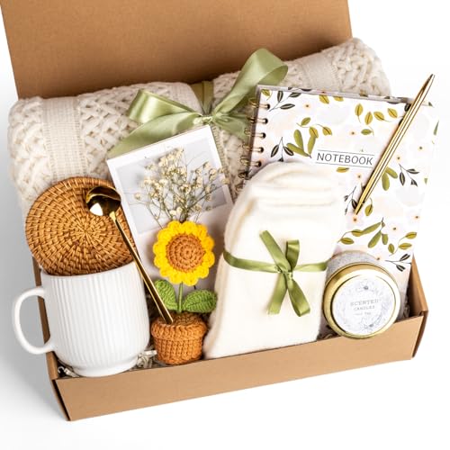 Gift Baskets for Women, Birthday Gifts for Women, Self Care Gift Baskets Care Package, Thank You, Get Well, Sympathy Inspirational Friendship Gifts for Mom, Grandma, Sister,Friends, Girls