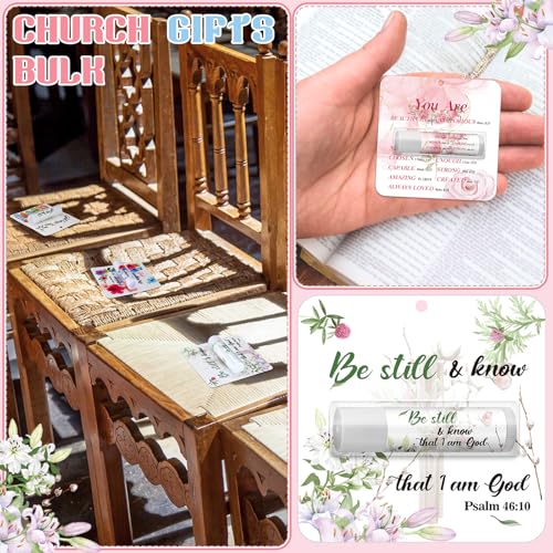 30 Pack Christian Gifts Bulk for Women Men Religious Lip Balms Bulk Church Party Favors Christmas Party Gifts Stocking Stuffers Bible Verse Study Supplies for Employee Staff Coworkers