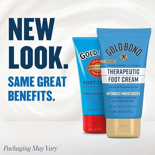 Gold Bond Medicated Foot Powder and Foot Cream, Foot Creme, 4 oz