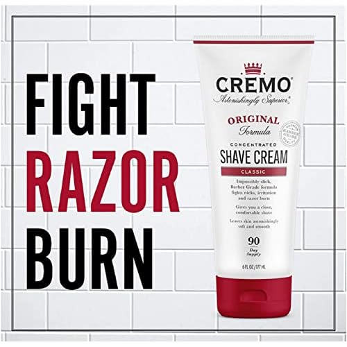 Cremo Barber Grade Original Shave Cream, Astonishingly Superior Ultra-Slick Shaving Cream Fights Nicks & Cooling Formula Post Shave Balm, Soothes, Cools And Protects Skin From Shaving Irritation