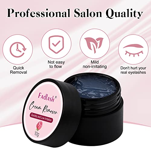 FADLASH Lash Remover for Lash Extensions 10g Eyelash Extension Remover Dissolves Powerful Lash Glue Remover Low Irritation for Salon