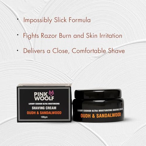 Sandalwood Shaving Cream for Men & Women ? Rich Lather for Sensitive Skin, Razor Burn Relief, Hydrating Wet Shave Cream for Safety Razor & Cartridge | 3.3 oz