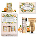 Panier des Sens - Orange Blossom Gift Set for Women - Roll On Perfume + Hand Cream + Bar Soap - Thank you, Birthday Gift for Her - Self Care Kit with 96% Natural Ingredients - Skin Care Set
