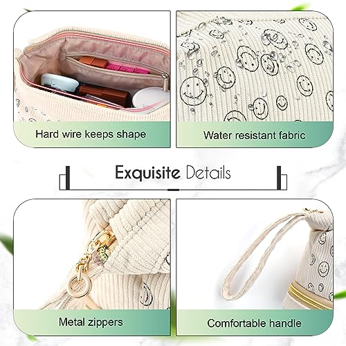 Birthday Gifts for Girls, Personalized Initial Make up Bag 18th Birthday Gifts for Girls Women, Travel Make up Bag Cosmetic Bag Preppy Stuff Bag for Her Mom Girlfriend Wife Teacher - C