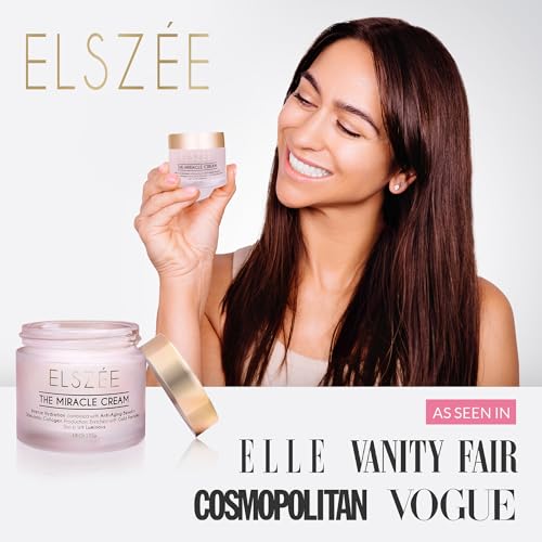ELSZ?E The Miracle Cream - Anti-Aging Face & Neck Cream with Gold Particles | Intense Hydration & Wrinkle Repair | Plumping & Smoothing Formula for Luminous Skin | Luxury Skincare | 1.7 oz