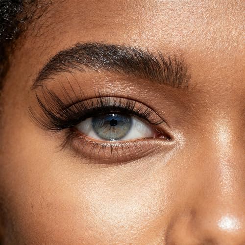 Faux Mink Lashes Fluffy Natural Look False Eyelashes Cat Eye Lashes Wispy Volume Lashes that Look Like Extensions 7 Pairs Black (Black)