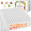 240 Pack Lip Balm Unlabeled, Natural Lip Balm Bulk Blank Tube, Personalized Lip Balms for Party Favors Adults and Bridal Shower Favors or Baby Shower Gifts-5 Flavors