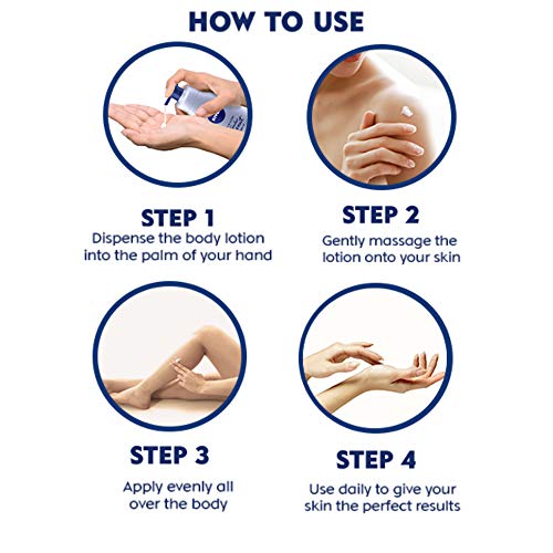 Nivea Vanilla and Almond Oil Body Lotion 400 ml (13.5 oz) - - goodness of natural oil in a fast absorbing lotion. Dry Skin