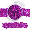 Purple Face Body Glitter Gel,Sparkly Face Glitter for Women,Mermaid Sequins Hair Glitter Makeup£¬Chunky Glitter Makeup for Face/Body/Hair/Eyes,Easter Basket Stuffers for Teens