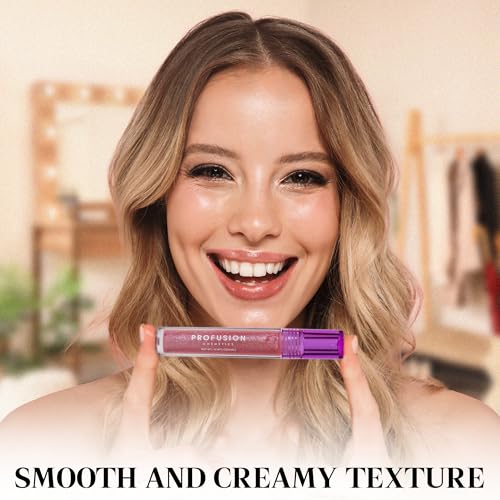 Profusion Cosmetics Sea Witch 3 PC Shimmer Lip Gloss - Long-Wearing Effortless Gliding, Intense Color and Creamy Texture, Versatile, Smooth & Vivacious Beauty Tool
